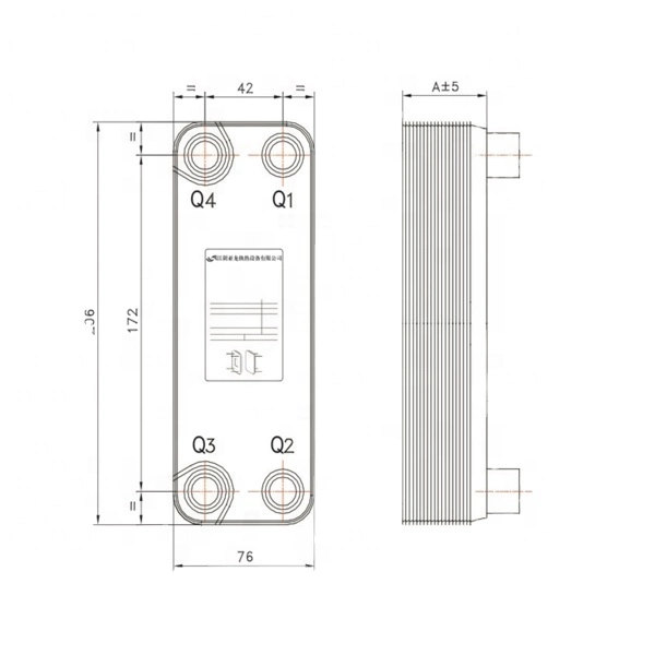 Stainless Steel Plate Heat Pump Brazed Plate Heat Exchanger